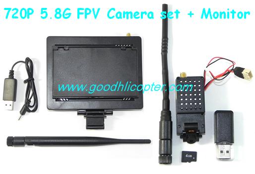 Wltoys Q212 Q212G Q212GN Q212K Q212KN quadcopter parts 2MP 5.8G FPV Camera + Monitor - Click Image to Close